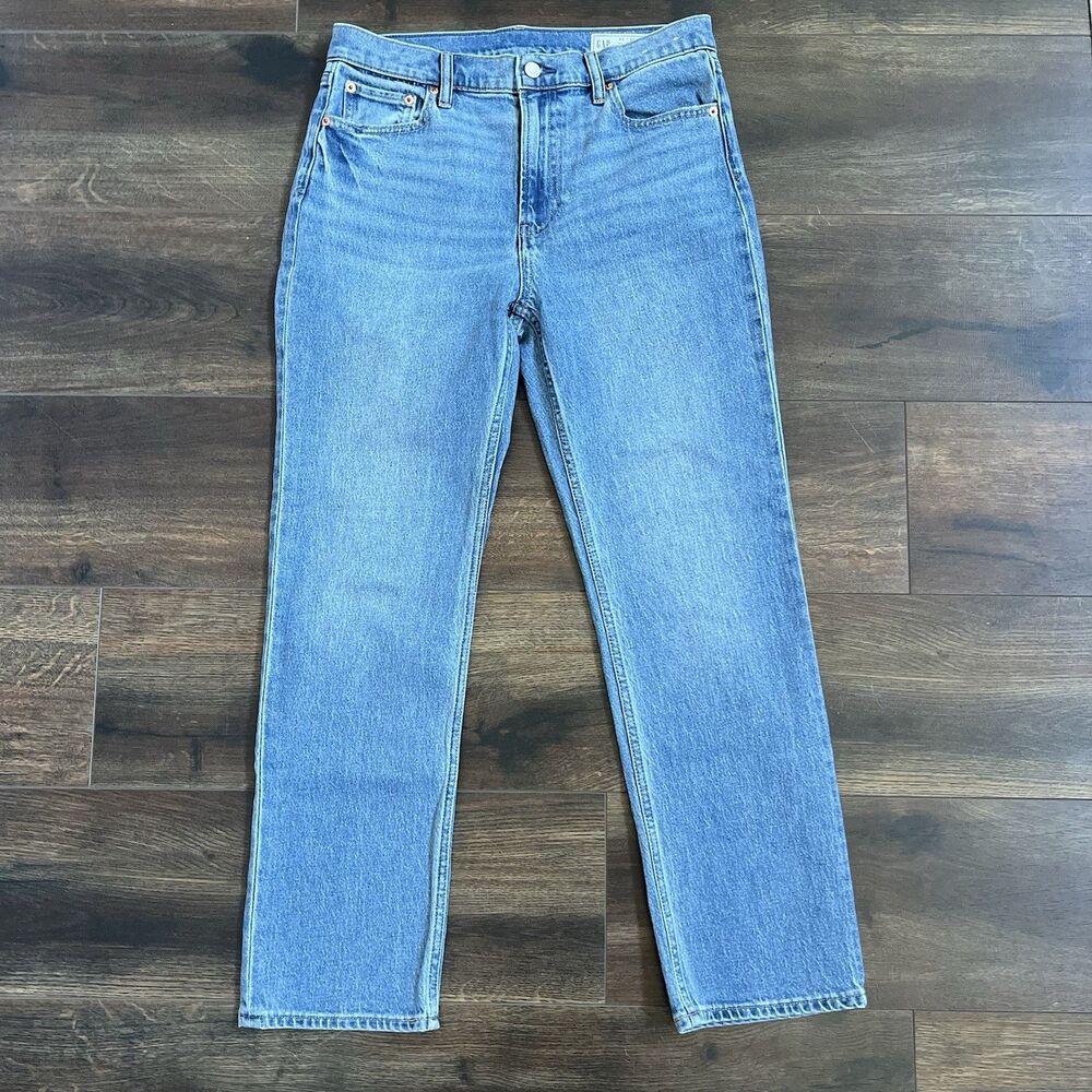 GAP Women's 90s Straight High Rise Jeans Size 30S 10 Short Vintage Inspired
